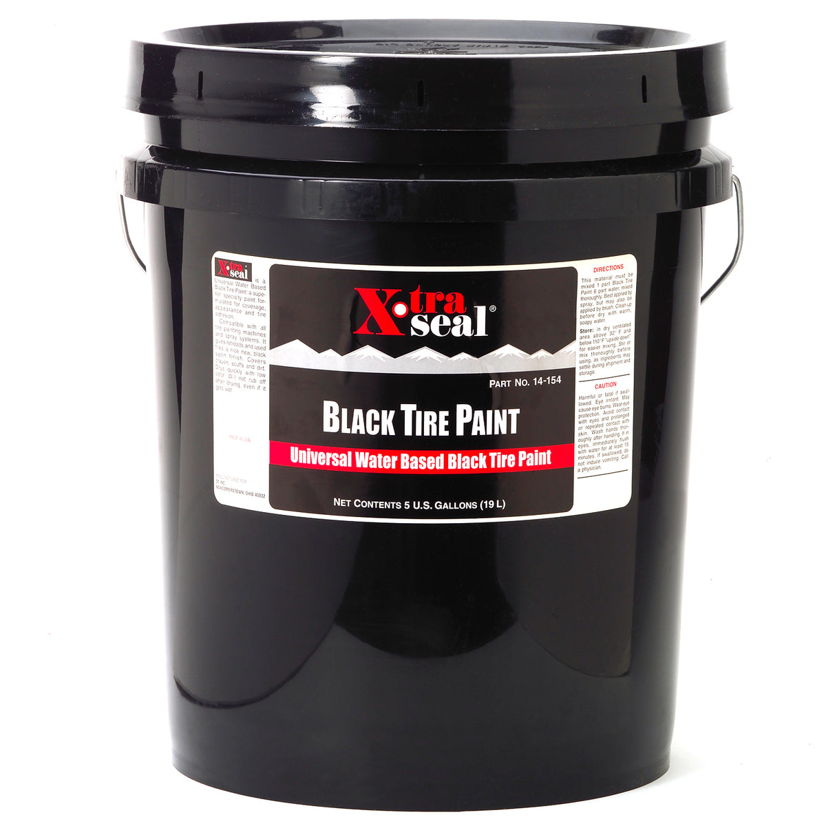 Black Tire Paint 5 Gallon 19L Ready to Use Veritech Mfg